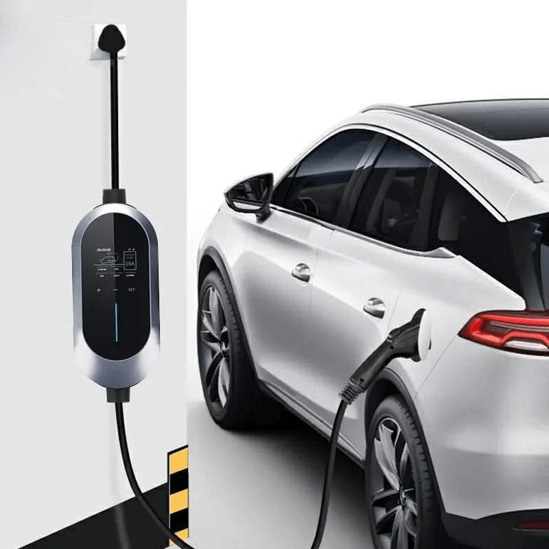 230V CEE 3 पिन टच बटन 7.2 Kw AC फास्ट चार्जर ओवर लोड सुरक्षा
